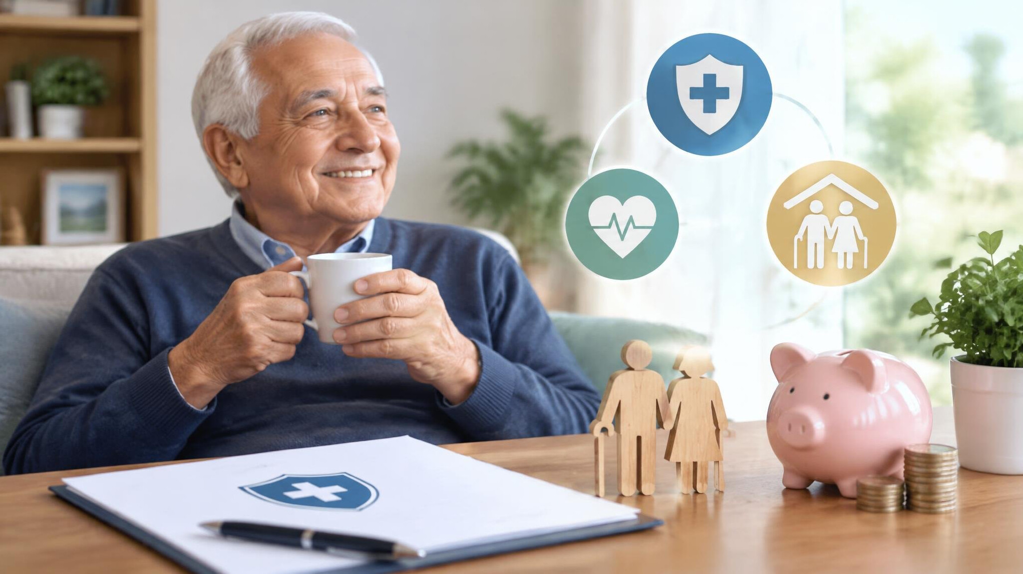elderly person with insurance