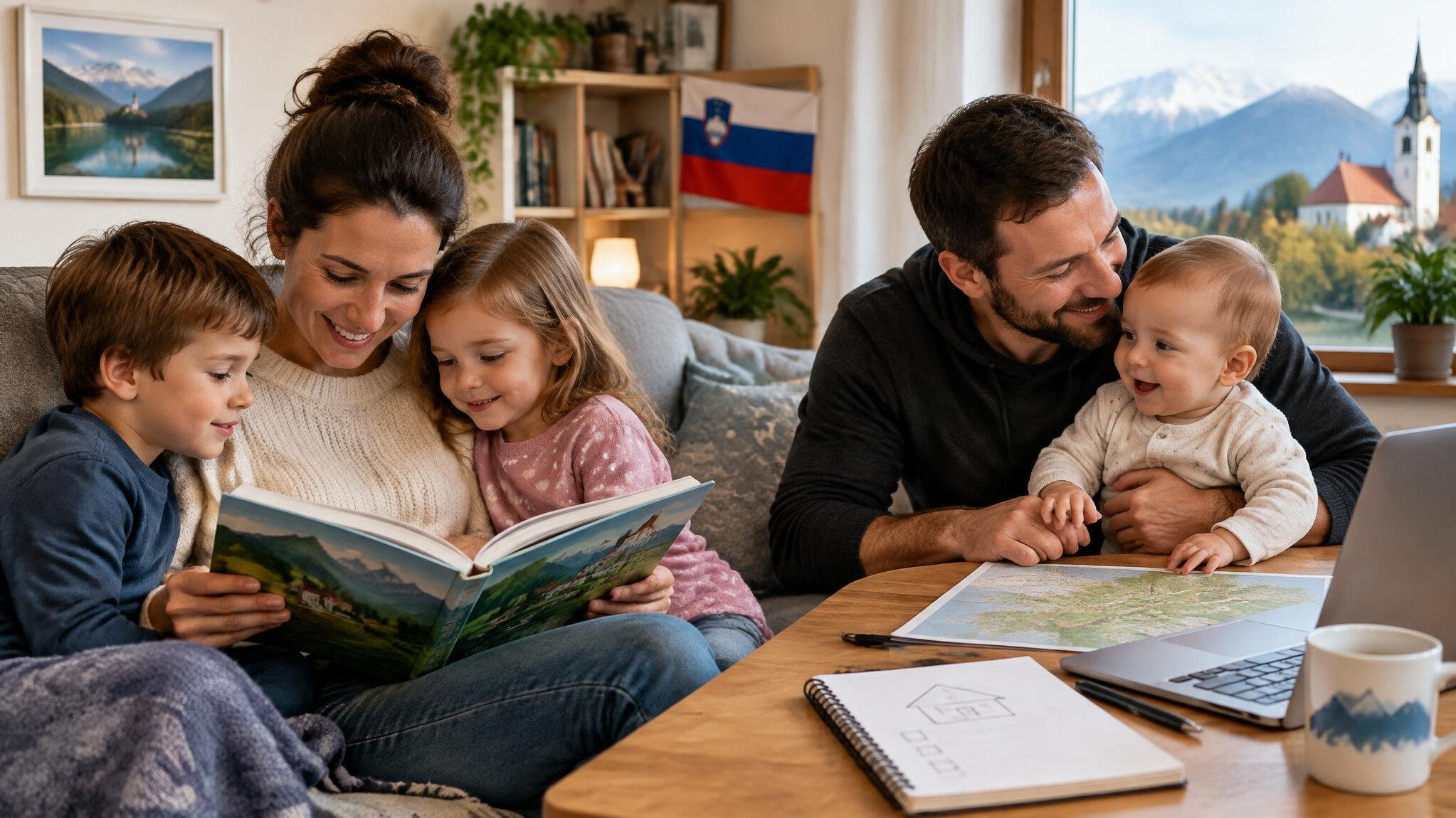 slovenian family at home